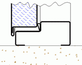Reverse Head. Excellent weatherproofing and sound reduction properties. Regularly used to manage a change of floor levels, and manufactured in a height to suit the application.